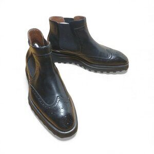 Handmade Leizilei Shoes Black‎ Chelsea Boots